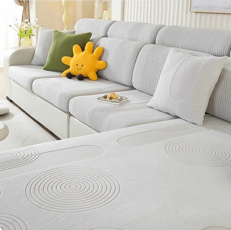 Elastic Jacquard Velvet Sofa C - Office Furniture Plus review and price